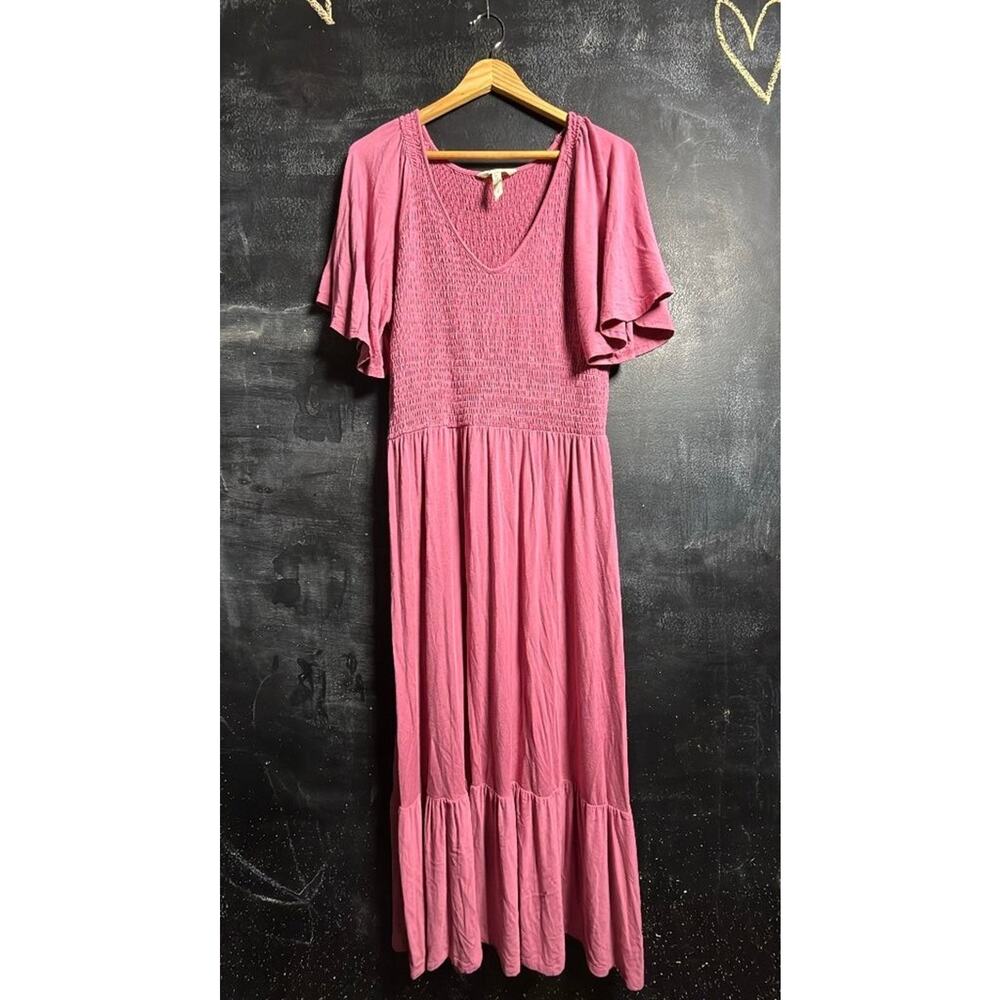 Matilda Jane Pink Smocked Maxi Dress